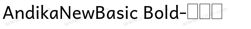 AndikaNewBasic Bold字体转换